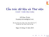 Bài giảng Cấu trúc dữ liệu và thư viện - Các kiểu dữ liệu cơ bản - Đỗ Phan Thuận