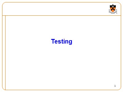 Bài giảng Kỹ thuật lập trình - Chương 6: Testing - Vũ Đức Vượng