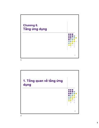 Bài giảng Mạng máy tính - Chương 6: Tầng ứng dụng - Bùi Trọng Tùng