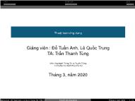 Bài giảng Thuật toán ứng dụng - Bài 2: Knapsac - Đỗ Tuấn Anh
