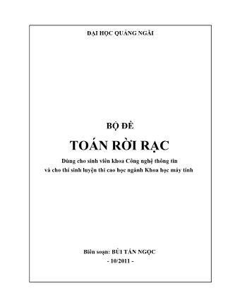 Bộ đề Toán rời rạc - Trường Đại học Quảng Ngãi