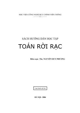 Giáo trình hướng dẫn học tập Toán rời rạc - Nguyễn Duy Phương