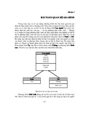 Giáo trình Lập trình hướng đối tượng với C++ - Bài toán quan hệ gia đình