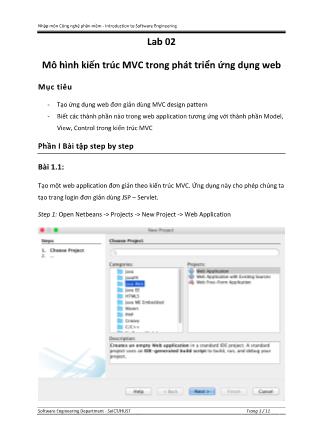 Giáo trình Nhập môn Công nghệ phần mềm - Bài 2: Mô hình kiến trúc MVC trong phát triển ứng dụng web