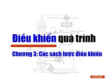Bài giảng Điều khiển quá trình - Chương 3: Các sách lược điều khiển