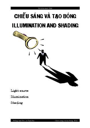 Bài giảng Đồ họa máy tính - Chiếu sáng và tạo bóng