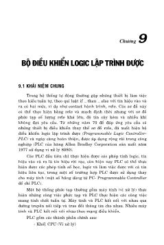 Bài giảng Đo lường và điều khiển bằng máy tính - Chương 9: Bộ điều khiển Logic lập trình được