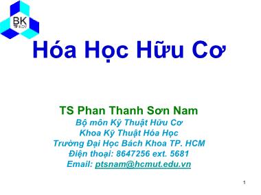 Bài giảng Hóa học hữu cơ - Chương 13: Amine-Diazonium - Phan Thanh Sơn Nam
