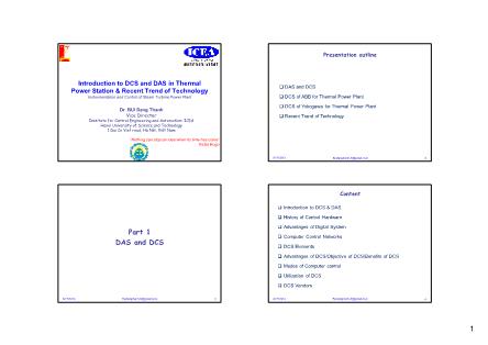 Bài giảng Introduction to DCS and DAS in thermal power station & recent trend of technology - Bùi Đăng Thanh