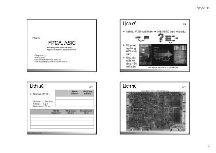 Bài giảng Thiết kế IC - Phần 2: FPGA, ASIC - Nguyễn Đức Tiến