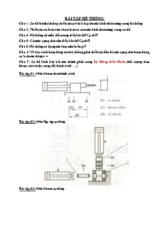 Bài tập môn Hệ thống