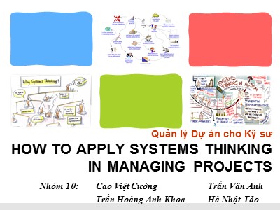 Báo cáo môn Quản lý dự án cho kỹ sư
