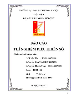 Báo cáo thí nghiệm Điều khiển số