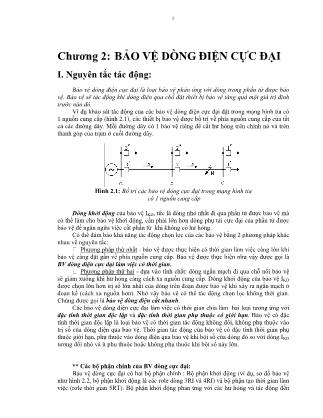 Giáo trình Bảo vệ Rơle - Chương 2: Bảo vệ dòng điện cực đại