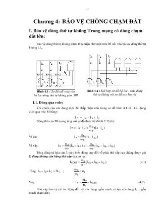 Giáo trình Bảo vệ Rơle - Chương 4: Bảo vệ chống chạm đất