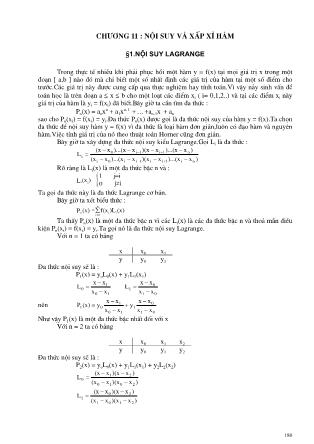 Giáo trình C++ - Chương 11: Nội suy và xấp xỉ hàm