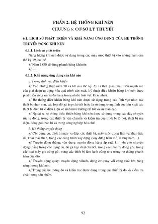 Giáo trình Hệ thống truyền động thủy khí - Chương 6: Cơ sở lý thuyết