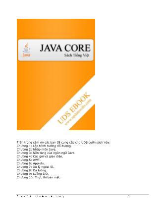 Giáo trình Java core