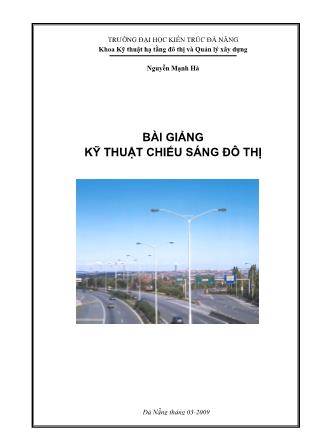 Giáo trình Kỹ thuật chiếu sáng đô thị