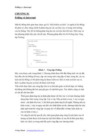 Giáo trình Real time - Chương 2: Polling và Interrupt