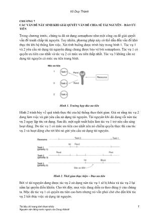 Giáo trình Real time - Chương 7: Các vấn đề nảy sinh khi giải quyết vấn đề chia sẻ tài nguyên đảo ưu tiên