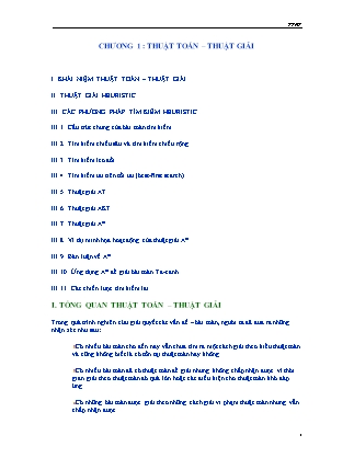 Giáo trình Thuật toán. Giải thuật
