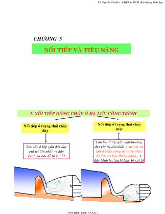 Giáo trình Thủy lực - Chương 5: Nối tiếp và tiểu năng - Nguyễn Thị Bảy