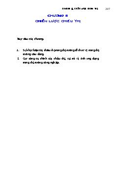 Giáo trình Tiếp thị giữa các tổ chức - Chương 8: Chiến lược chiêu thị