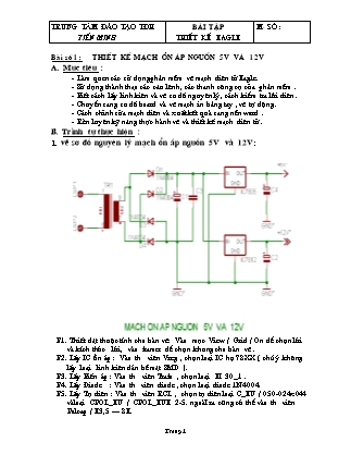 Bài tập môn Thiết kế Eagle