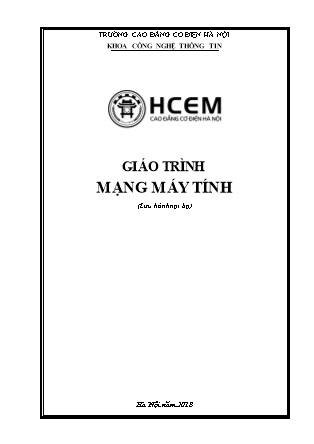 Giáo trình Mạng máy tính - Trường Cao đẳng Cơ điện Hà Nội