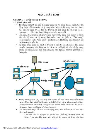 Giáo trình Mạng máy tính