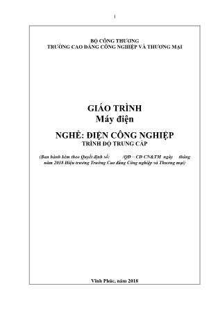 Giáo trình nghề Điện công nghiệp - Mạch điện 2 - Trình độ Trung cấp