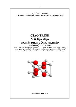 Giáo trình nghề Điện công nghiệp - Vật liệu điện