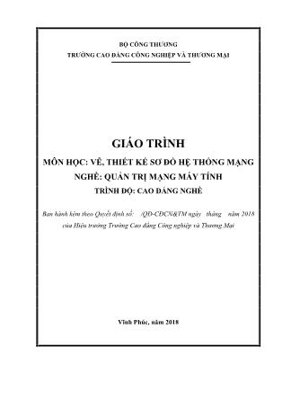 Giáo trình nghề Quản trị mạng máy tính - Vẽ, thiết kế sơ đồ hệ thống mạng