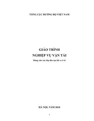 Giáo trình Nghiệp vụ vận tải