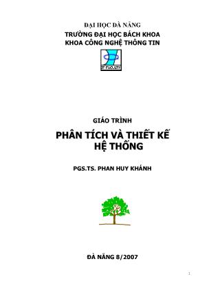 Giáo trình Phân tích và thiết kế hệ thống - Trường Đại học Bách Khoa Hà Nội
