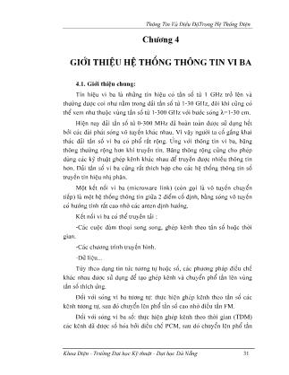 Giáo trình Thông tin và điều độ trong hệ thống điện - Chương 4: Giới thiệu hệ thống thông tin BA