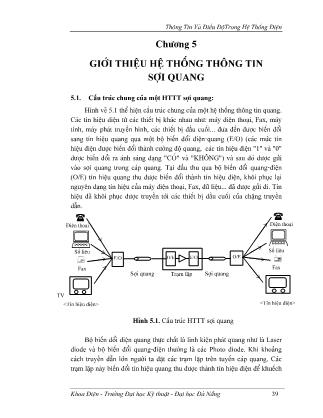 Giáo trình Thông tin và điều độ trong hệ thống điện - Chương 5: Giới thiệu hệ thống thông tin sợi quang