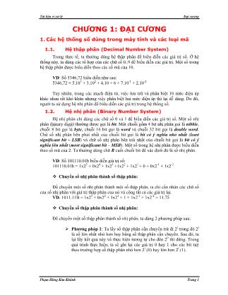 Giáo trình Vi xử lý - Chương 1: Đại cương