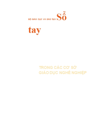 Sổ tay trong các cơ sở Giáo dục nghề nghiệp