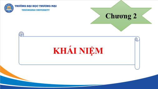 Bài giảng Logic học - Chương 2: Khái niệm - Trường Đại học Thương mại