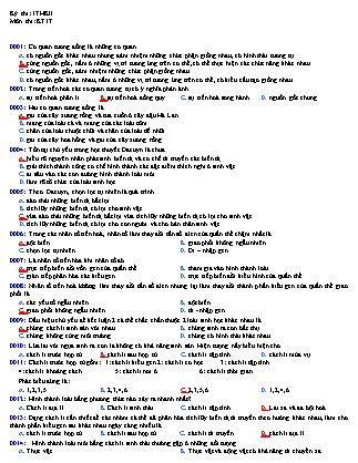 Đề kiểm tra 45 phút Học kì 2 môn Sinh học Lớp 12 - Năm học 2016-2017 - Trường THPT Tôn Đức Thắng (Có đáp án)