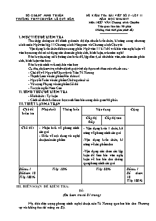 Đề kiểm tra 90 phút môn Ngữ văn Lớp 11 - Bài viết số 5 - Năm học 2016-2017 - Trường THPT Lê Quý Đôn (Có đáp án)