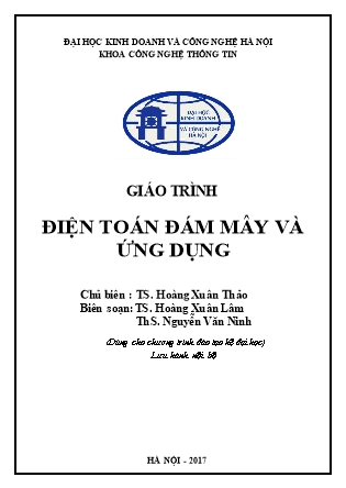 Giáo trình Điện toán đám mây và ứng dụng