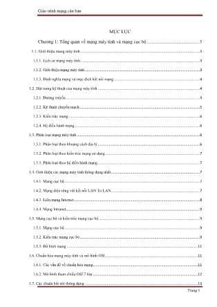 Giáo trình Mạng căn bản
