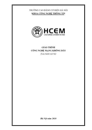 Giáo trình môn Công nghệ mạng không dây