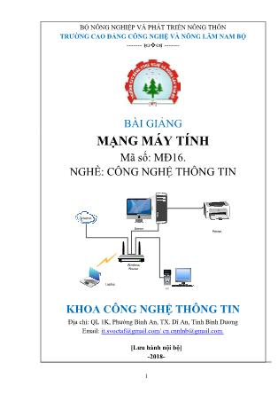Giáo trình nghề Công nghệ thông tin - Mạng máy tính