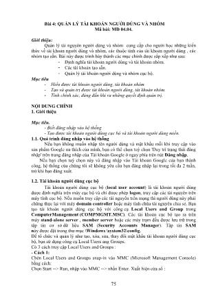 Giáo trình nghề Công nghệ thông tin - Môđun: Mạng máy tính (Phần 2)