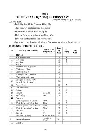 Giáo trình nghề Công nghệ thông tin - Thiết kế, xây dựng mạng (Phần 2)