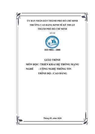 Giáo trình nghề Công nghệ thông tin - Triển khai hệ thống mạng